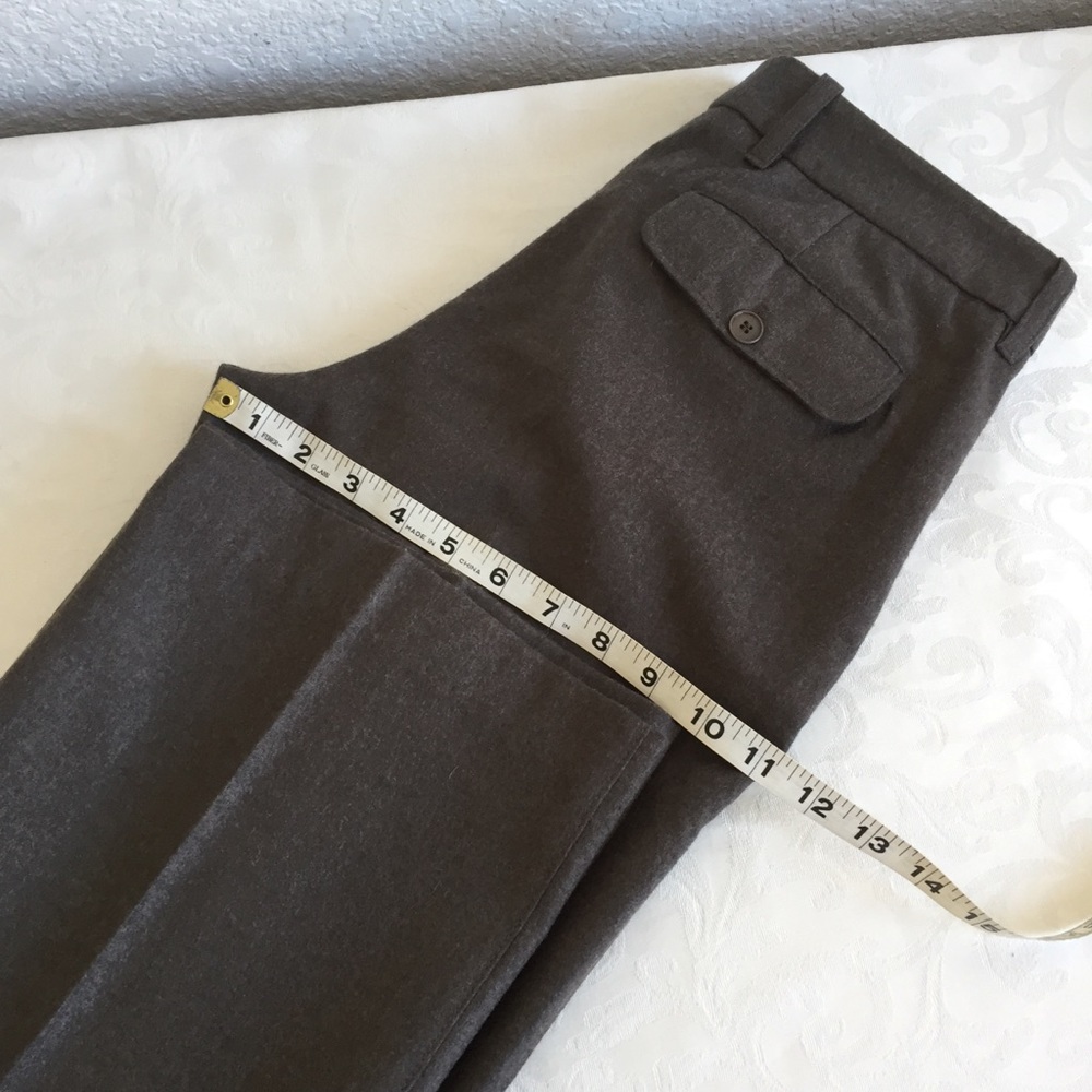 Development Wool Cashmere Brown Straight Leg Pants - image 5